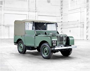 HUE 166 the First Land Rover