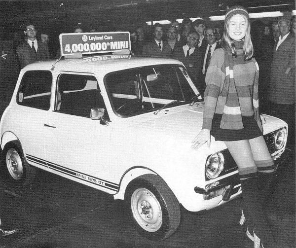 In 1976, the production line built the four millionth Mini.